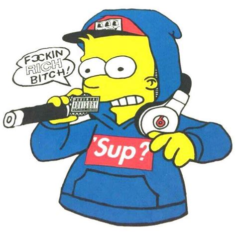 Bart Simpson Supreme Mens Fashion Clothes On Carousell