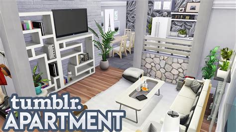 Tumblr Roommates Apartment 💕 The Sims 4 Apartment Renovation Speed