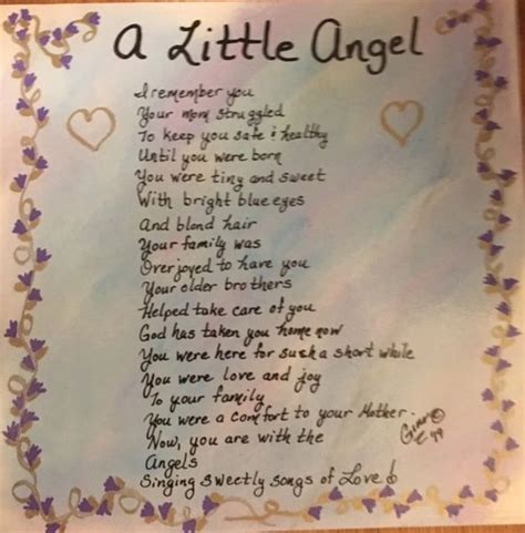 A Little Angel Handpainted Ceramic Poem Tiles Inspired By Gina