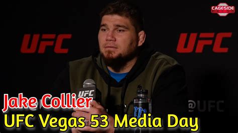 Ufc Vegas 53 Jake Collier Full Media Day Scrum Youtube