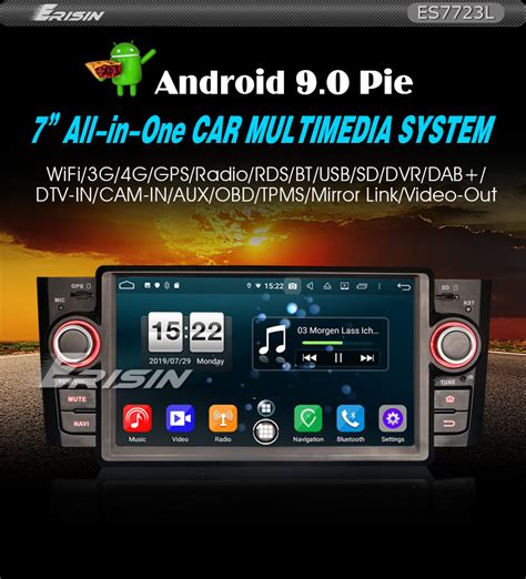 If you are using mobile phone, you could also use menu drawer from browser. Erisin ES7723L 7" DAB+Android 9.0 Car Stereo GPS WiFi DTV 4G Bluetooth OBD for Fiat Punto Linea,FIAT