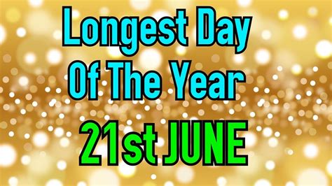 Longest Day Of The Year 2021 The Longest Day June 20 2020