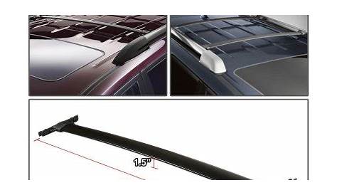 Toyota Highlander 2008-2013 Black Aluminum Roof Rack Crossbars