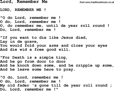 Jesus Remember Me Lyrics