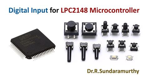 Digital Input For Lpc2148 Microcontroller Youtube