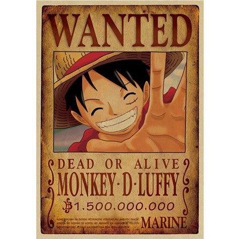 Wanted Poster Of Monkey D Luffy Wallpapers Wallpaper Cave