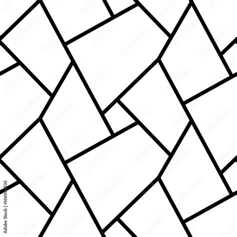 Abstract Simple Geometric Lines Seamless Pattern Design Stock Vector