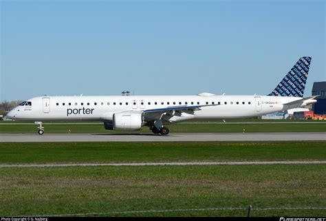 C Gkqm Porter Airlines Embraer E195 E2 Erj 190 400 Std Photo By G