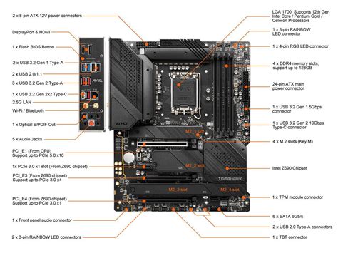 Refurbished Msi Mag Z690 Tomahawk Wifi Ddr4 Lga 1700 Atx Intel