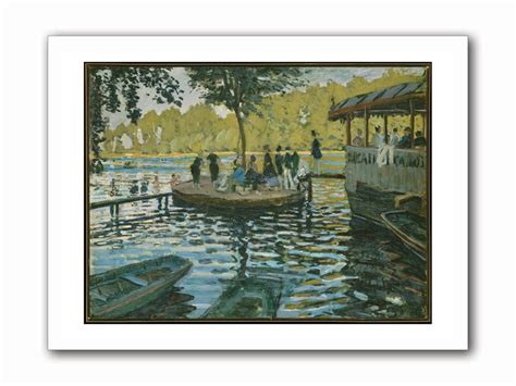 Claude Monet Bain à La Grenouillère 1869 Giclee Fine Art Etsy