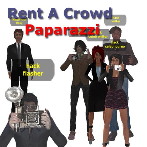 Second Life Marketplace Rent A Crowd Greeters Paparazzi 10 Box