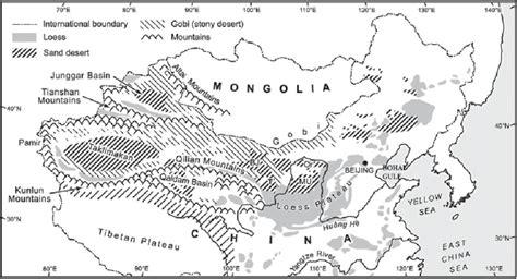 The Distribution Map Of Chinese Loess Plateau And Surrounding Potential Download Scientific