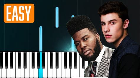 Shawn Mendes Youth Ft Khalid 100 Easy Piano Tutorial Youtube