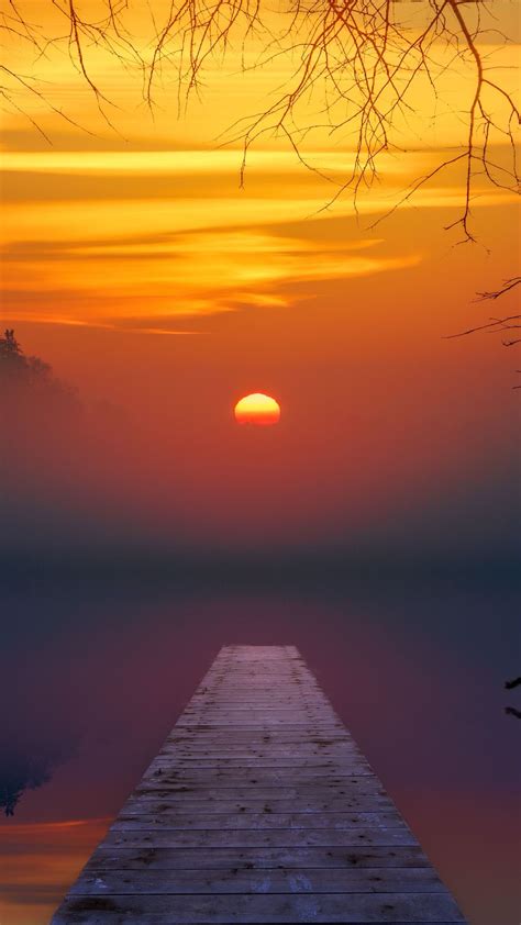 1080x1920 1080x1920 Lake Sunset Reflection Nature Hd Photography