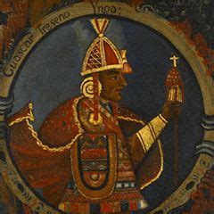 Th Century Portrait Based On A Spanish Engraving Of Thirteenth Sapa Inca Hu Scar Inca