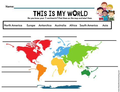 The 7 Continents Printable Activity Made By Teachers