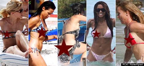 Celebrity Bikini Malfunctions Expose Stars On The Beach Photos