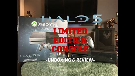 Limited Edition Halo 5 Guardians Xbox One Console Unboxing Youtube