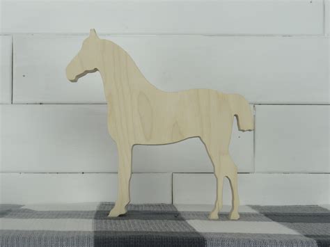 Wood Race Horse Cutout - Craft Dealz