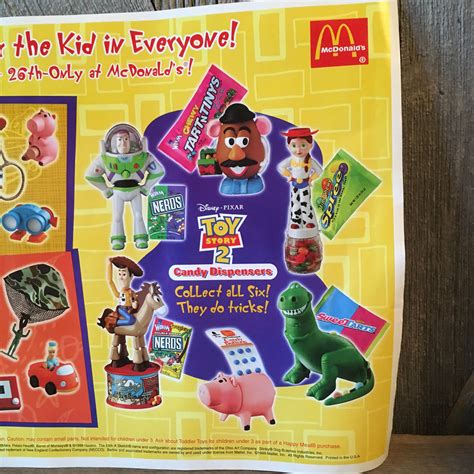 Toy Story Candy Dispensers Mcdonalds Happy Meal Toys Action Etsy