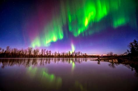 Aurora Borealis The Wonderful Light In The North Poles Sky