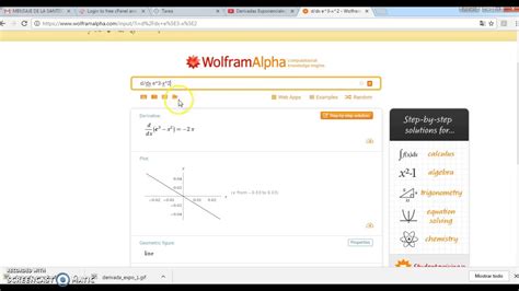 Derivadas Exponenciales Con Wolframalpha Youtube