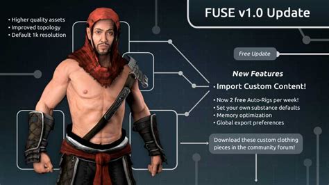 Fuse Character Creator 10 Update Adds Asset Imports Vg247
