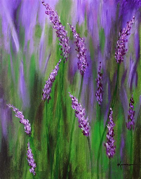 Lavender Garden Painting By Kume Bryant Fine Art America