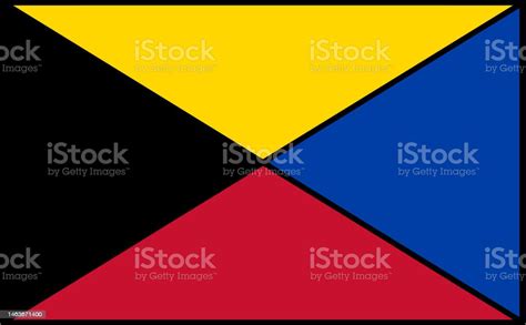 International Maritime Signal Flag Z Flag Zulu Stock Illustration