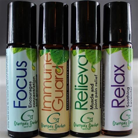 Rollerball Essential Oil Blends Grampas Garden