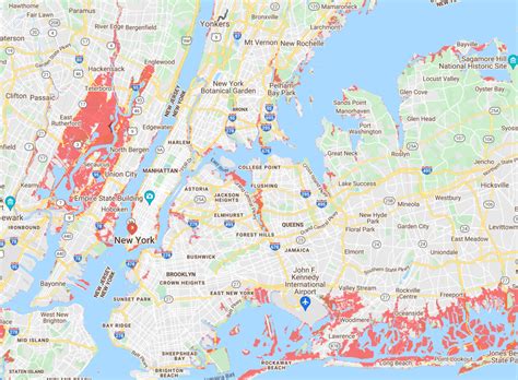 New York Flood Risk Map Shows Areas That Could Be