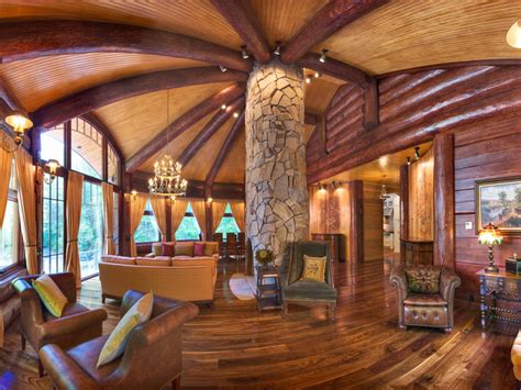 Luxury Custom Log Homes Luxury Log Cabin Homes Interior
