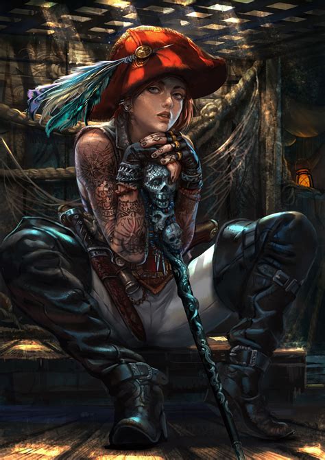 Artstation Pirate Kim Junghun Pirate Woman Pirate Art Character