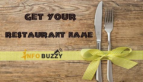 You can name your food business that has a story behind it. Best Restaurant Name Generator Sites To Pick A Classy Name