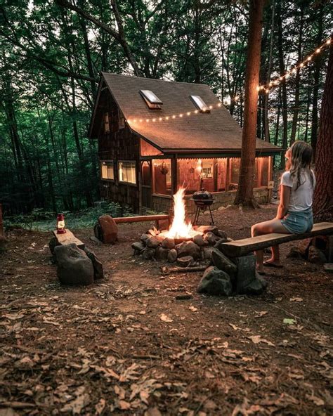 Private Getaway Forest Cabin Forest House Oak Forest Cabin Living