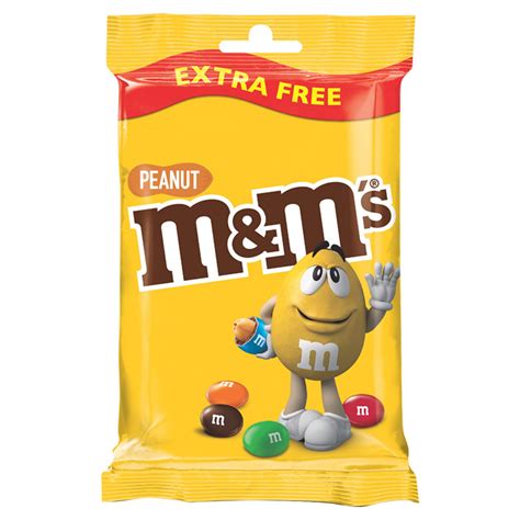 Mandms Peanut Chocolate Extra Free Treat Bag 100g Sharing Bags And Tubs