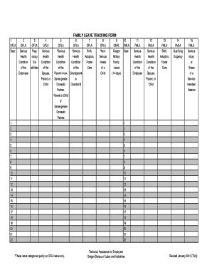 Fmla Tracking Spreadsheet Template Fill And Sign Printable Template Online