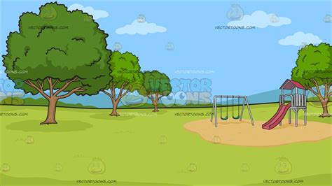 Playground Nature Background Cartoon Cheefulvic