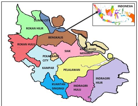 Map Of The Study Areas In Riau Province Download Scientific Diagram