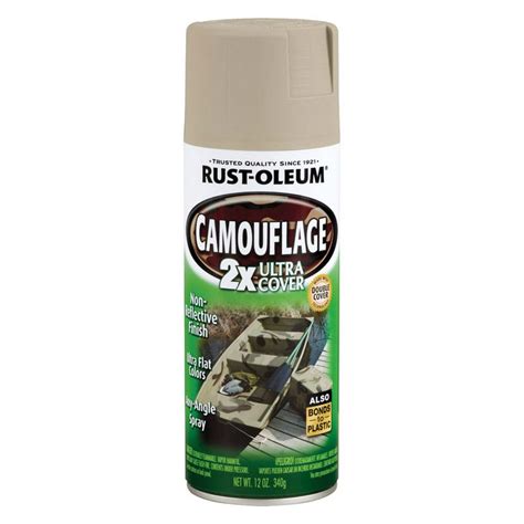 Rust Oleum Specialty Ultra Flat Sand Camouflage Spray Paint 12 Oz