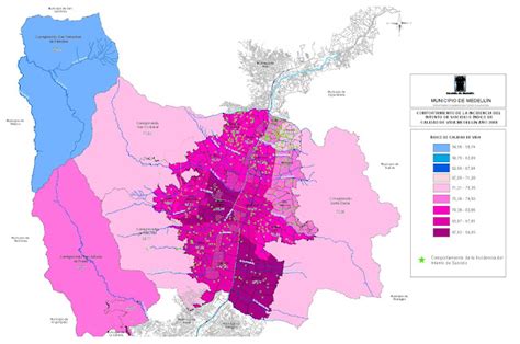Mapa De Medellin Y Sus Limites