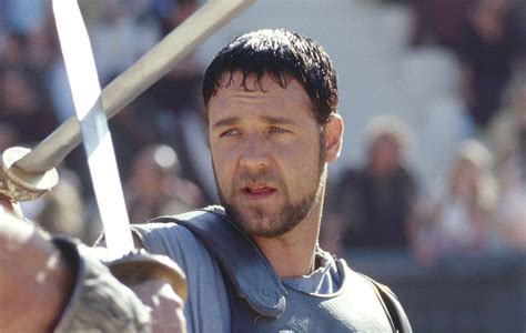 Russell Crowe Gladiator Gladiator Russell Crowe Reveals Film S First