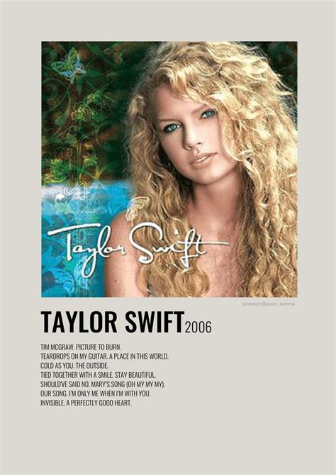 Album Poster Taylor Swift Posters Taylor Swift Album Taylor Swift