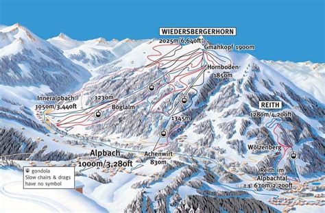 Alpbachtal Piste Map Trail Map