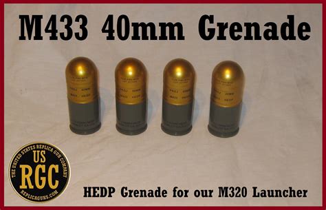 M433 Hedp 40mm Grenade Inert Training Round For 40mm Launchers The