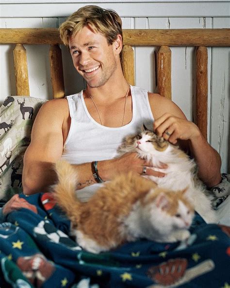 Chrishemsworth In Bed With Kittens This Is Going To Be A Great