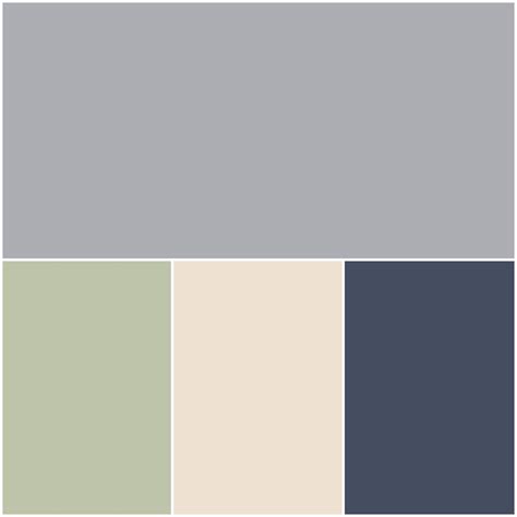 Guest Color Palette Grey Timber Wolf Sage Cream Puff Dark Navy Blue