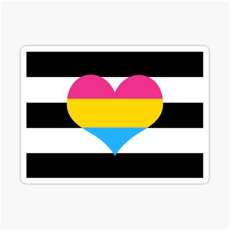 Heterosexual Panromantic Pride Flag Sticker For Sale By Darkvulpine