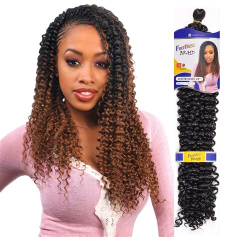 6 Pack Freetress Water Wave Crochet Braid 22 Hair Crown Beauty