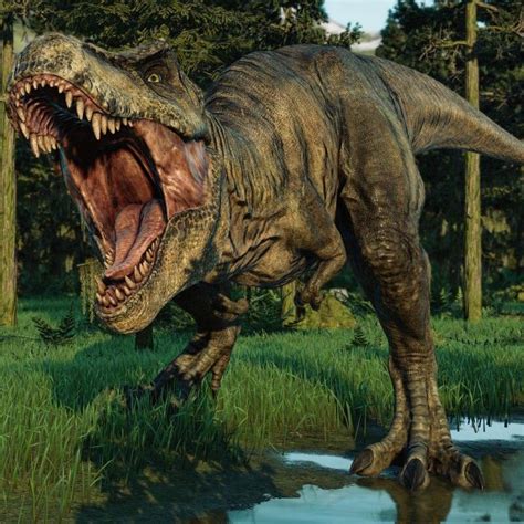 An Artist S Rendering Of A Dinosaur With Its Mouth Open